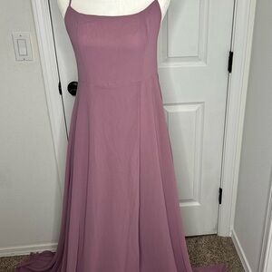 SHEIN Dusty Rose Spaghetti Strap Maxi Dress